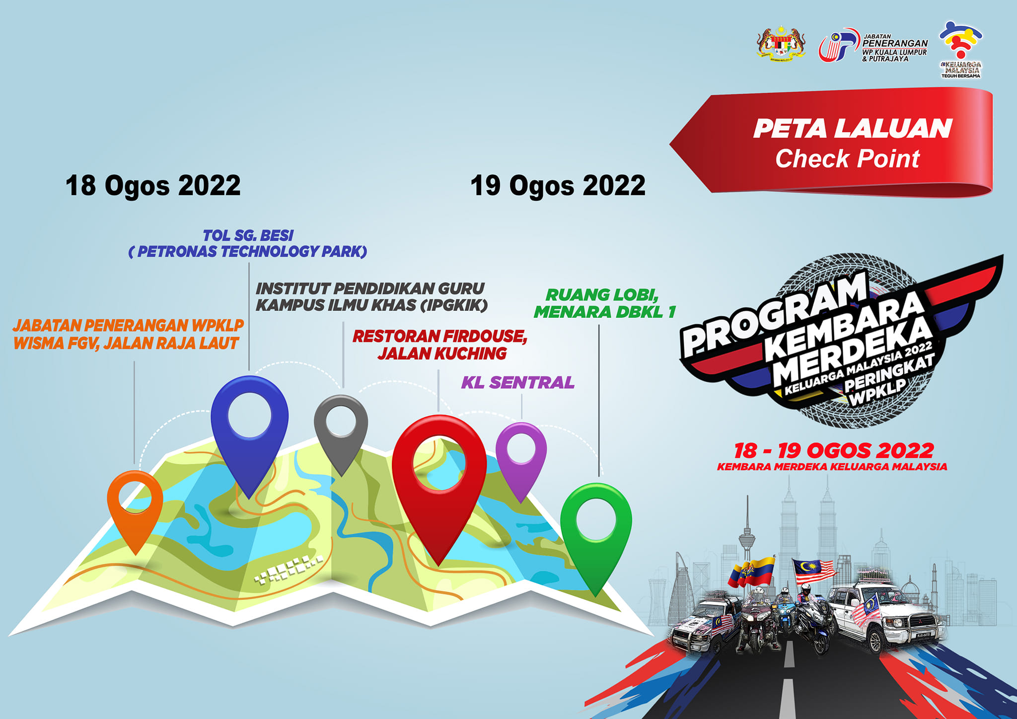 KONVOI KEMBARA MERDEKA KELUARGA MALAYSIA (KMKM) 2022 ON THE KE KUALA