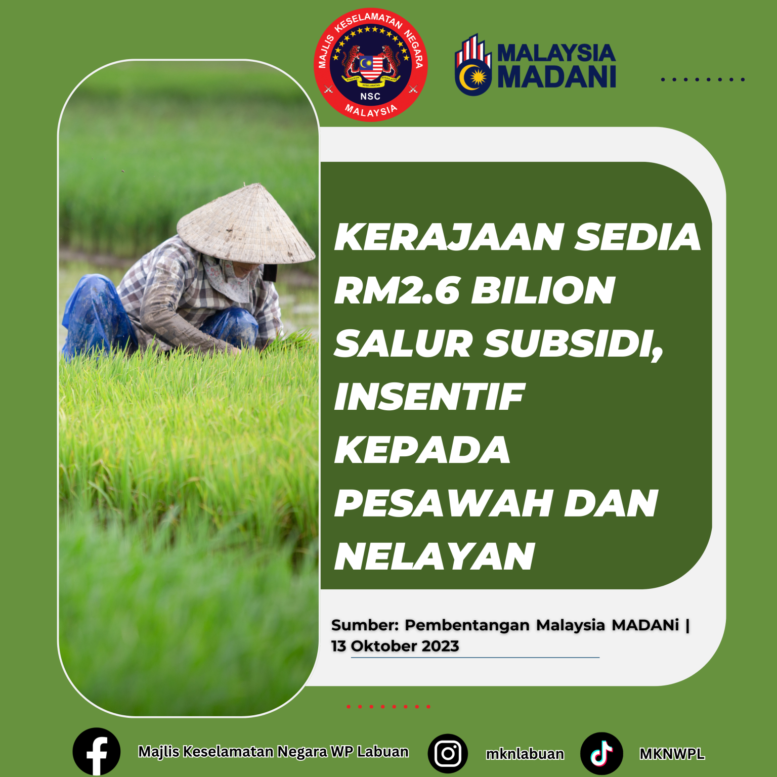 KERAJAAN SEDIA RM2.6 BILION SALUR SUBSIDI, INSENTIF KEPADA PESAWAH DAN ...